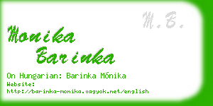 monika barinka business card